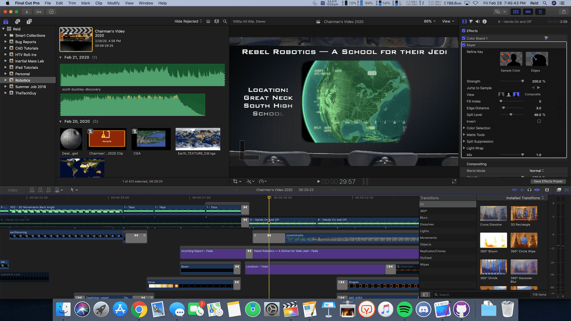 Editing a video on my iMac using Final Cut Pro X — a simple, seamless, and powerful Mac exclusive